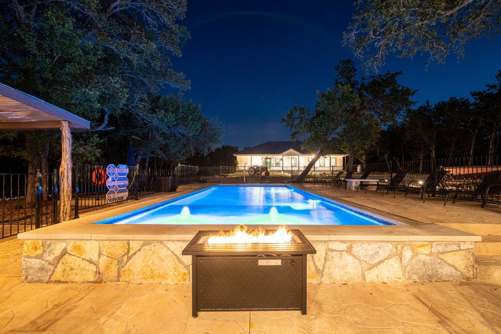 Vacation rentals in Wimberley Texas surrounded by scenic hill country nature.