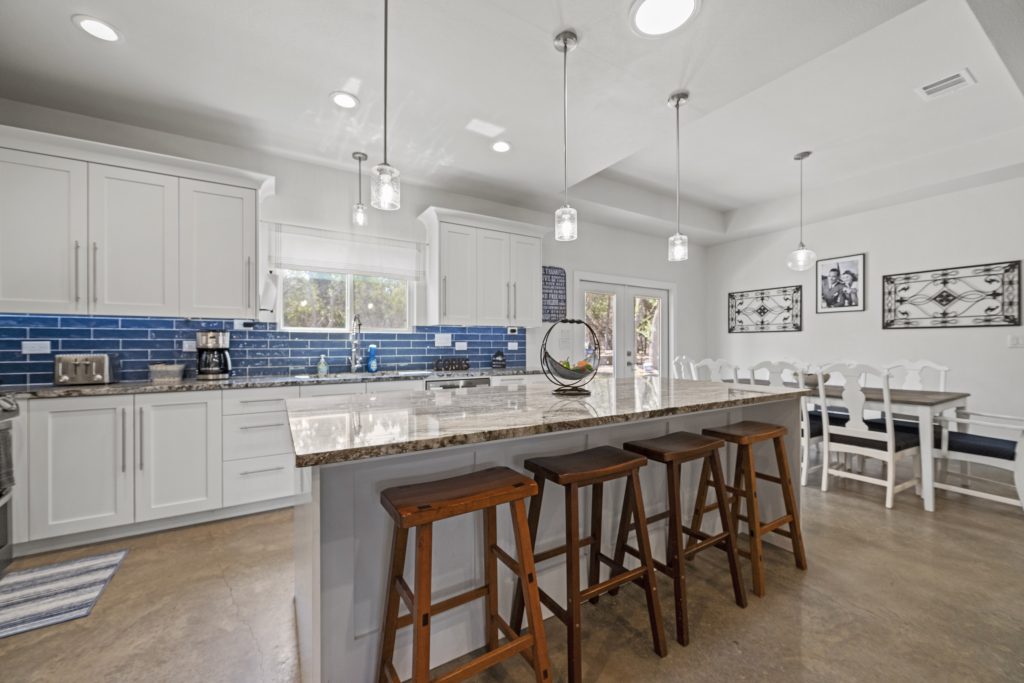 Vacation rentals in Wimberley Texas surrounded by scenic hill country nature.