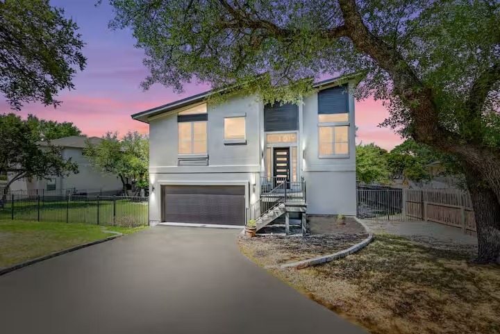 Point Venture Lakehouse luxury vacation rental near Lake Travis.