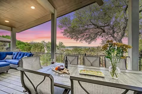 Point Venture Lakehouse luxury vacation rental near Lake Travis.