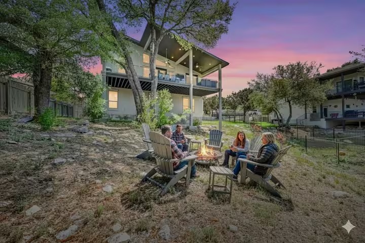 Point Venture Lakehouse luxury vacation rental near Lake Travis.