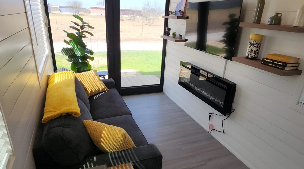 Cozy modern living room in Fredericksburg, Texas vacation rentals
